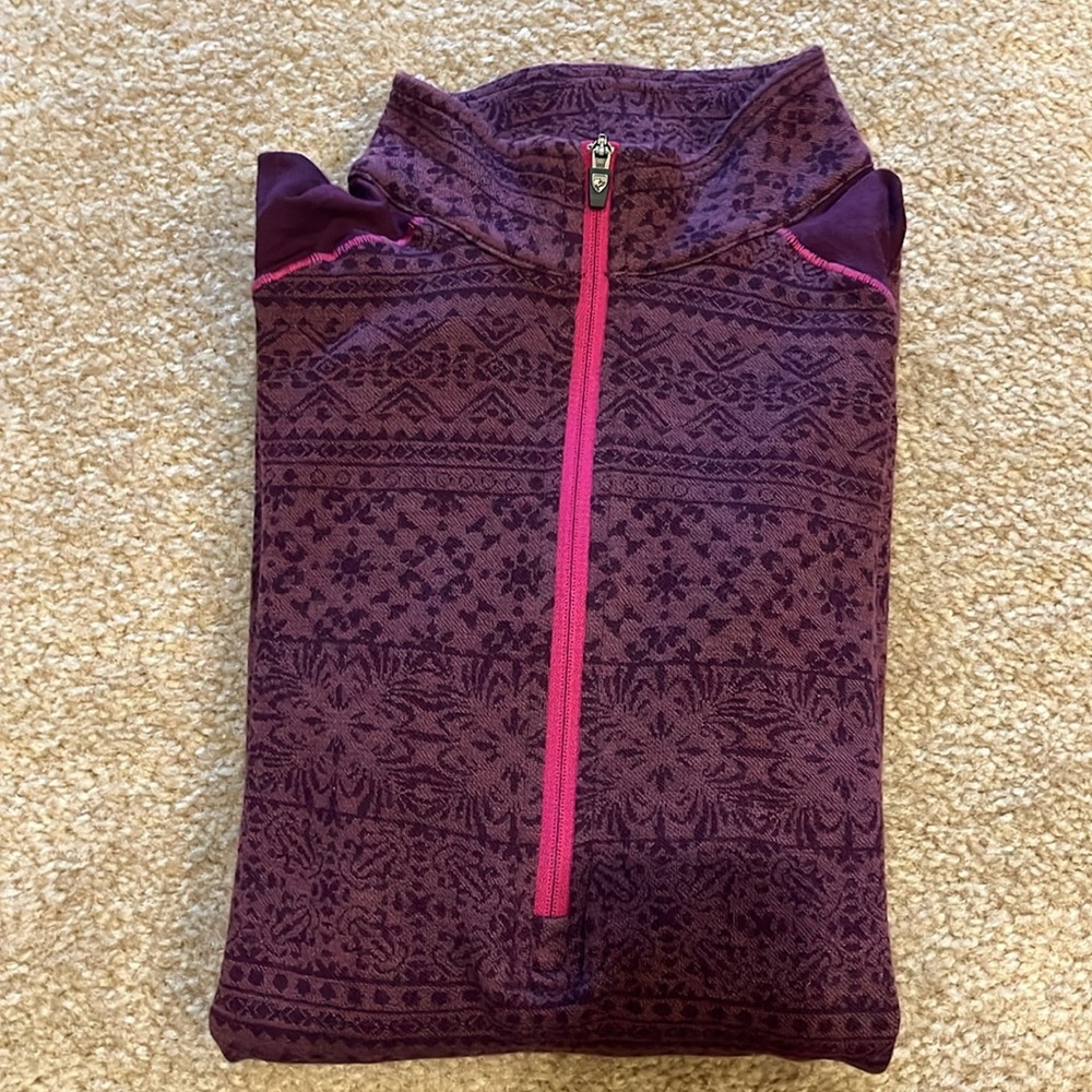 Kuhl wool blend 1/4 zip - size medium.
